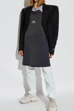 Balenciaga GREY Spaghetti Strap Top