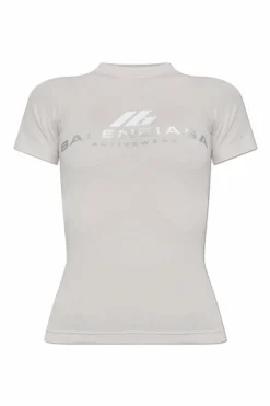 Balenciaga GREY Sports T-shirt with logo