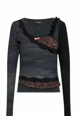 Balenciaga GREY Top made of combined materials