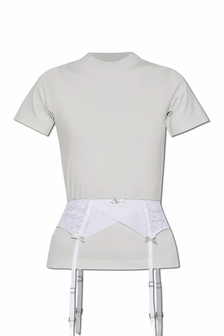 Balenciaga GREY T-shirt with lace insert