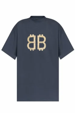 Balenciaga GREY T-shirt with logo