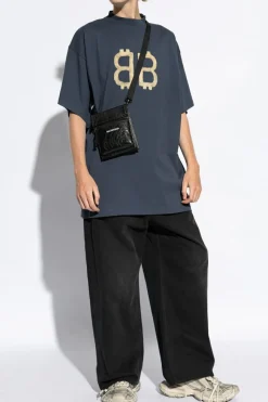 Balenciaga GREY T-shirt with logo