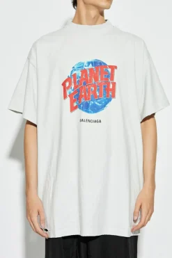 Balenciaga GREY T-shirt with ‘vintage’ effect