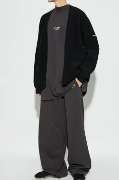 Balenciaga GREY T-shirt with crumpled effect