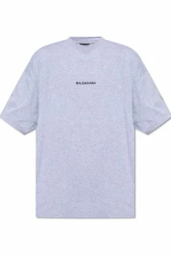 Balenciaga GREY T-shirt with logo