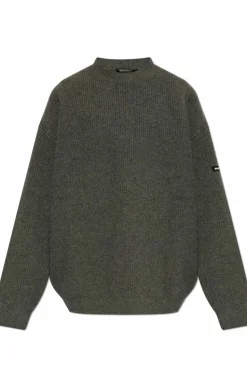 Balenciaga GREY Wool sweater with logo