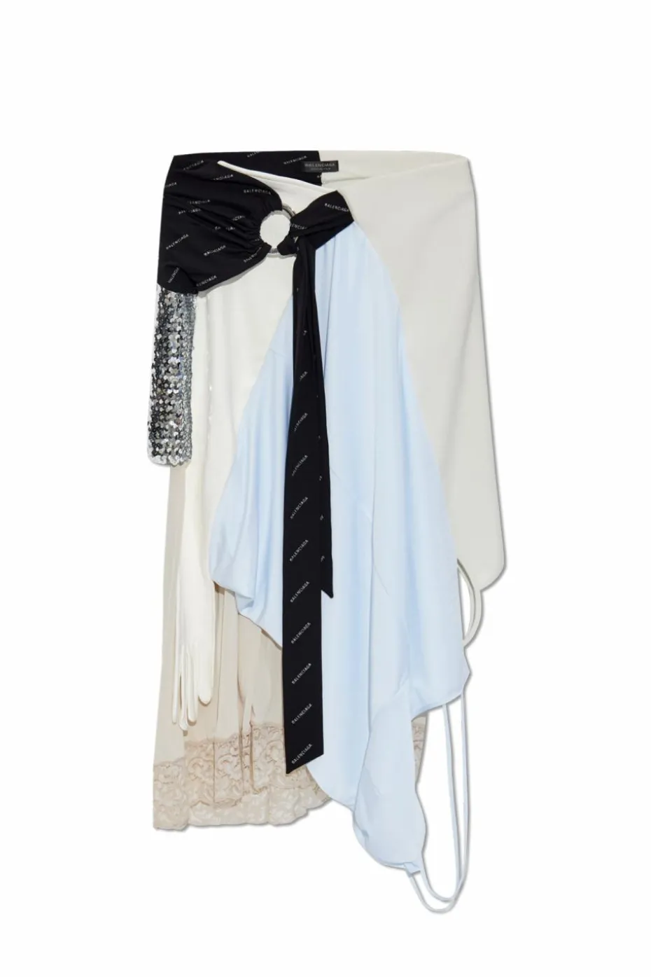 Balenciaga MULTICOLOUR Asymmetric skirt with logo