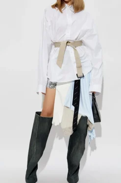 Balenciaga MULTICOLOUR Asymmetric skirt with logo