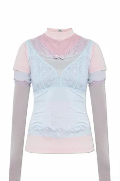 Balenciaga MULTICOLOUR Top with stand-up collar