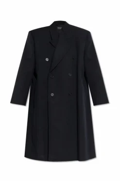 Balenciaga NAVY BLUE Double-breasted coat
