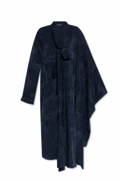 Balenciaga NAVY BLUE Dress with floral motif