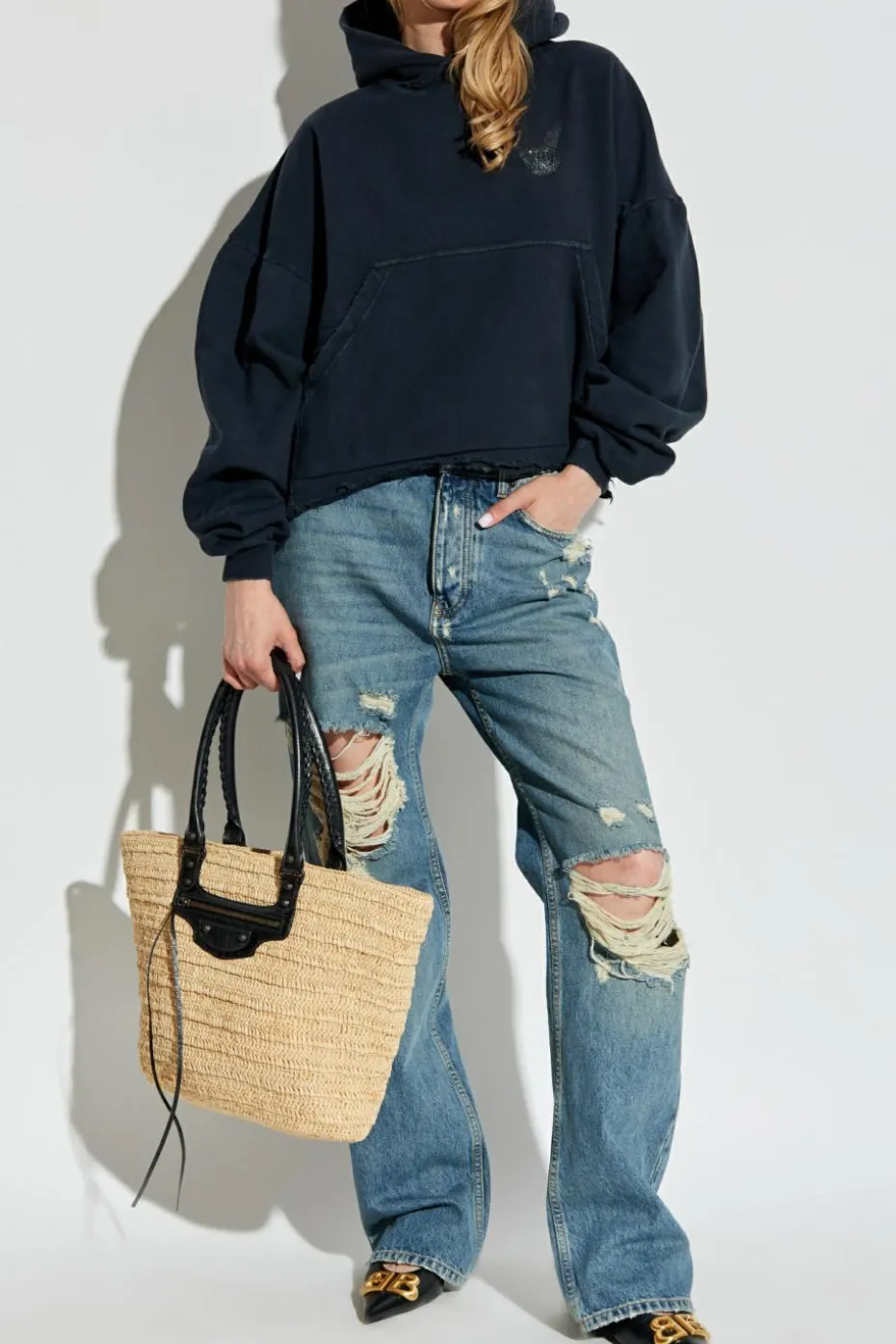 Balenciaga NAVY BLUE Hoodie