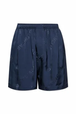 Balenciaga NAVY BLUE Monogram shorts