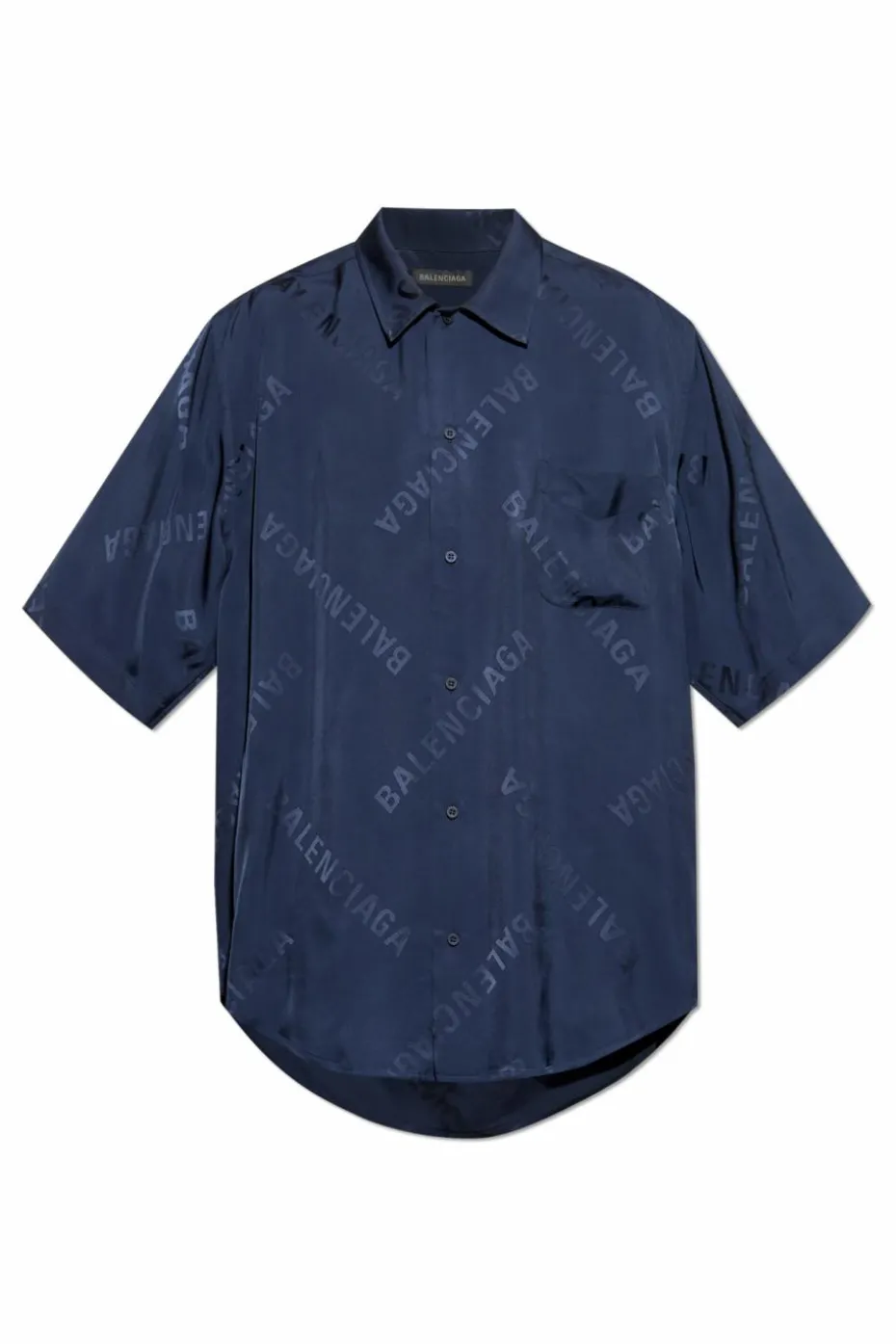 Balenciaga NAVY BLUE Shirt with monogram