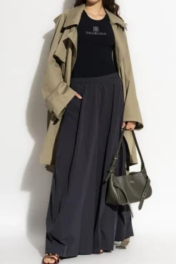 Balenciaga NAVY BLUE Skirt with embroidered logo