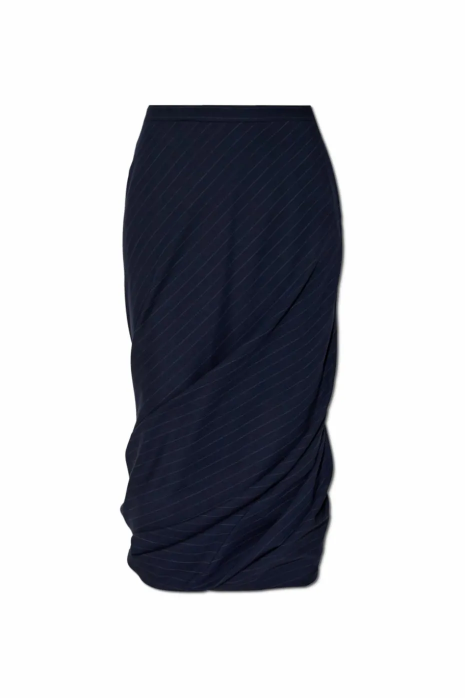 Balenciaga NAVY BLUE Skirt with striped pattern