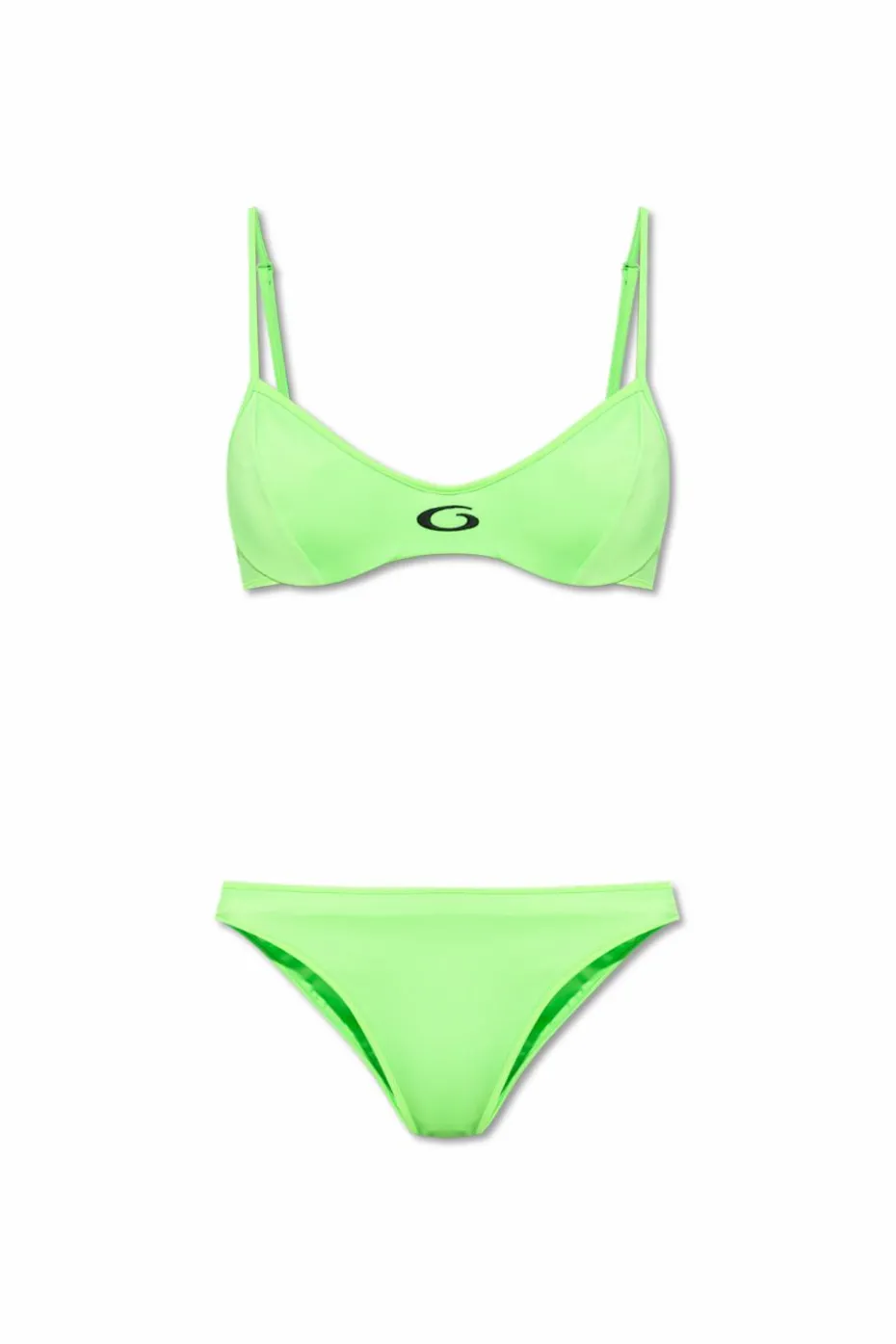 Balenciaga neon Two-piece swimsuit