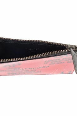Balenciaga PINK Leather card holder