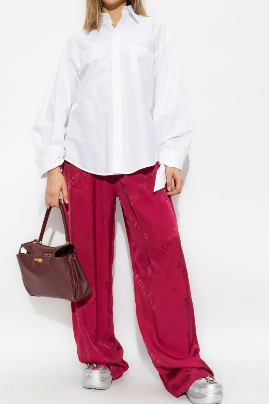 Balenciaga PINK Wide-leg pants