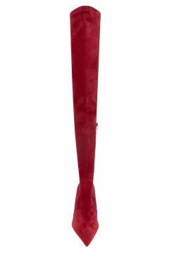 Balenciaga RED Suede heeled boots Avenue