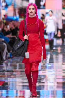 Balenciaga RED Suede heeled boots Avenue