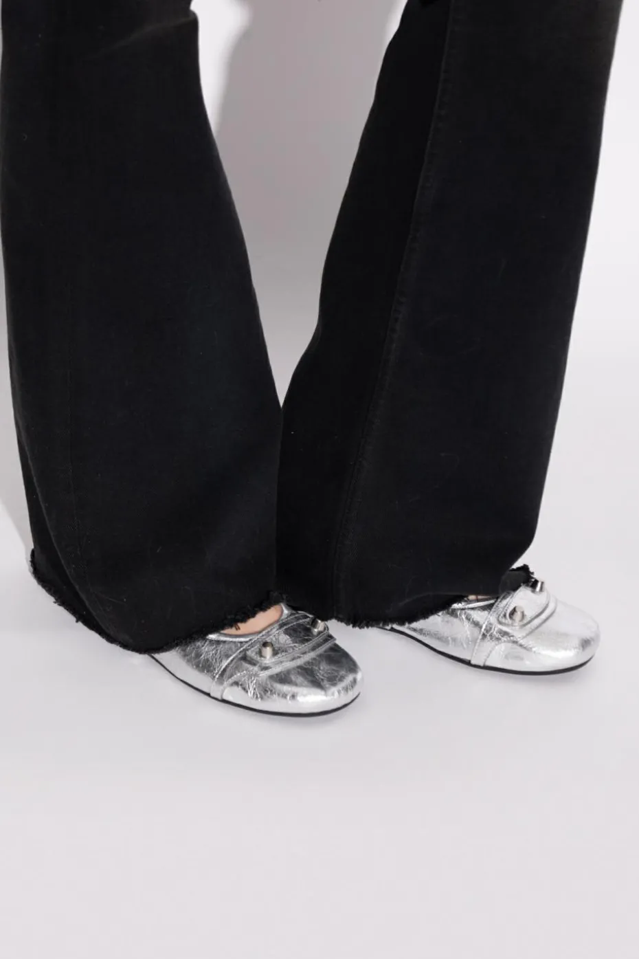 Balenciaga SILVER Ballet Flats "City"