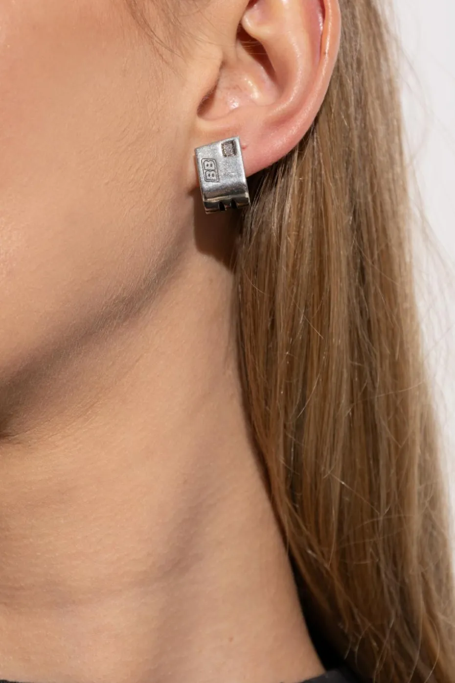 Balenciaga SILVER Brass earrings