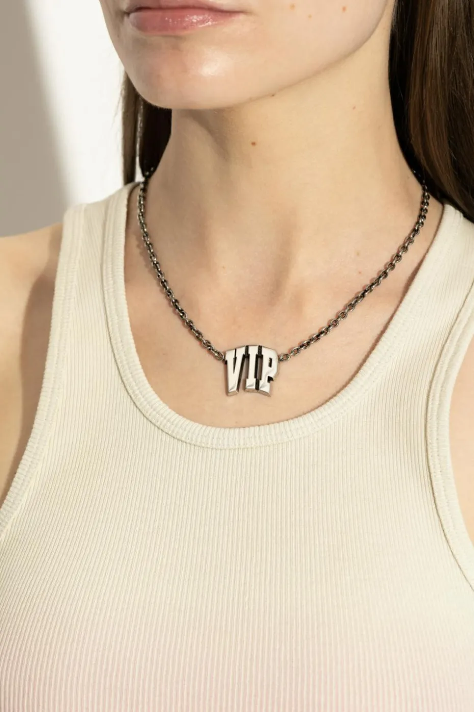 Balenciaga SILVER Brass necklace
