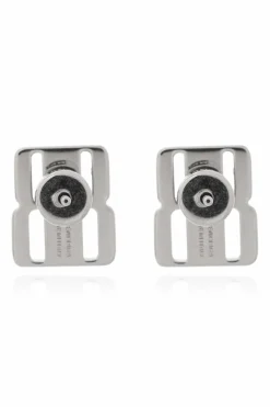 Balenciaga SILVER Earrings with logo