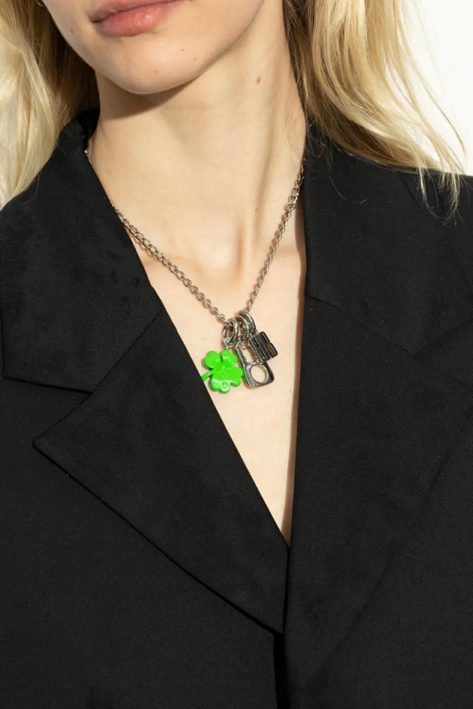 Balenciaga SILVER Necklace with pendants