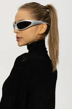 Balenciaga SILVER ‘Skin Cat’ sunglasses