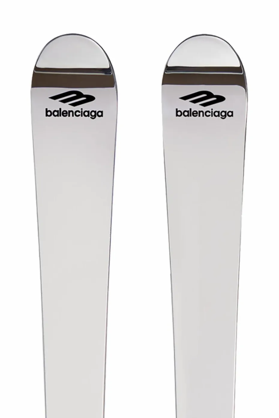 Balenciaga SILVER Skis with mirror effect
