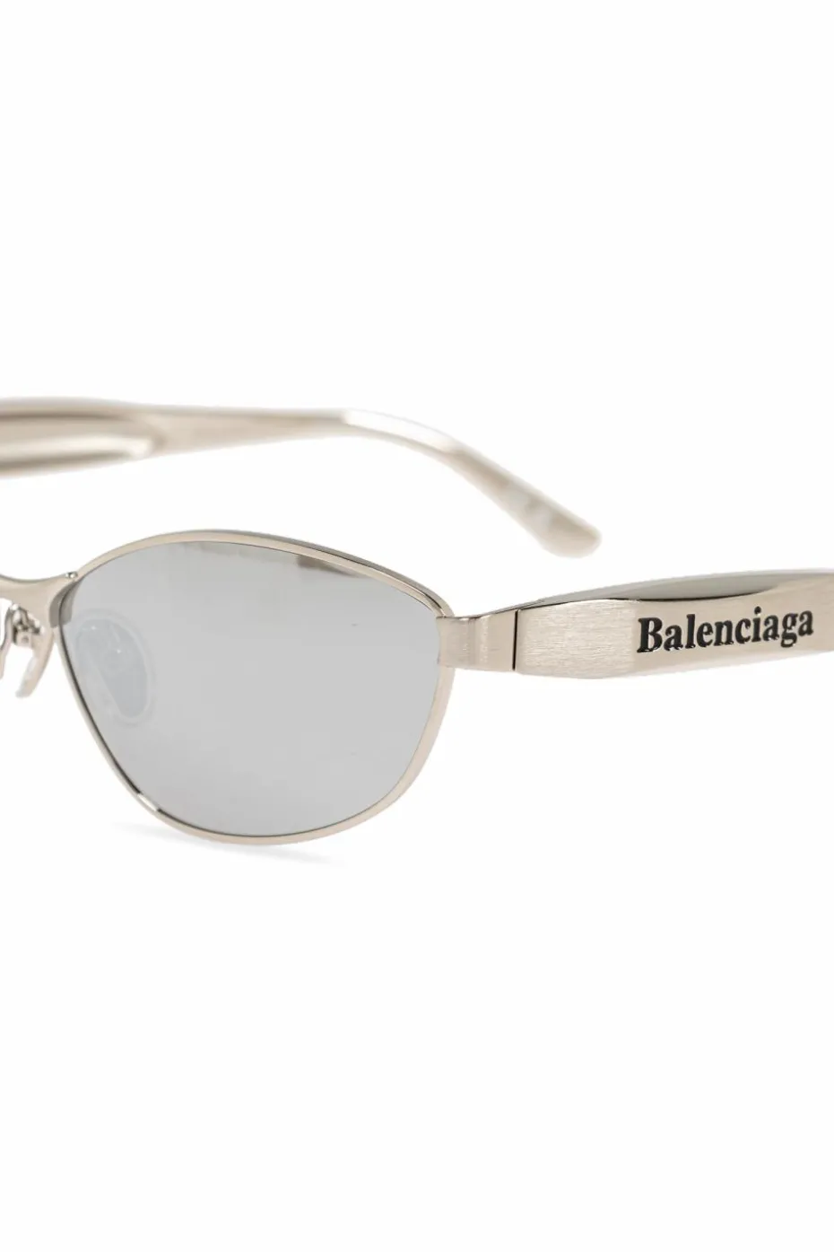 Balenciaga SILVER Sunglasses ‘Miami Round’