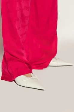 Balenciaga WHITE Heeled Sandals 'Knife Bow'