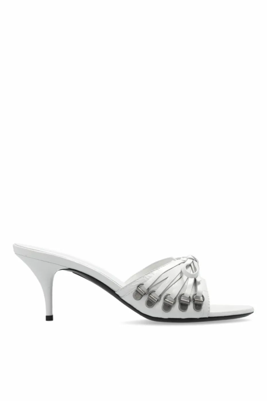 Balenciaga WHITE Heeled Slippers 'Cagole'