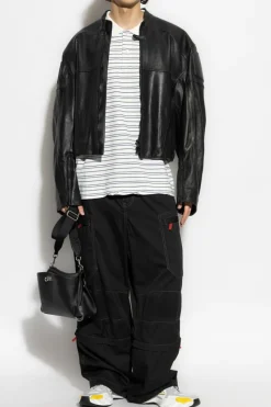 Balenciaga WHITE Polo with striped pattern