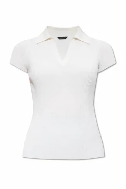 Balenciaga WHITE Ribbed polo