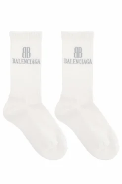 Balenciaga WHITE Socks with logo
