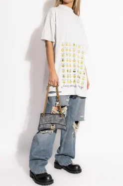 Balenciaga WHITE T-shirt with vintage effect