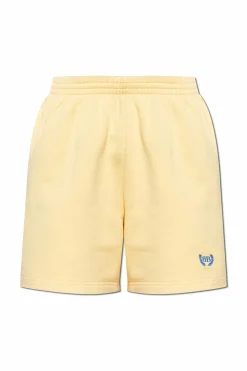 Balenciaga YELLOW Shorts with a vintage effect