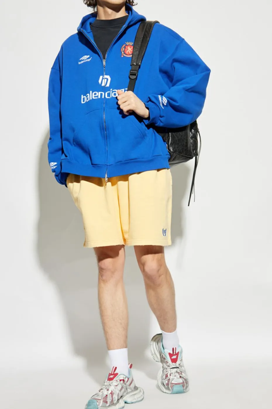 Balenciaga YELLOW Shorts with a vintage effect