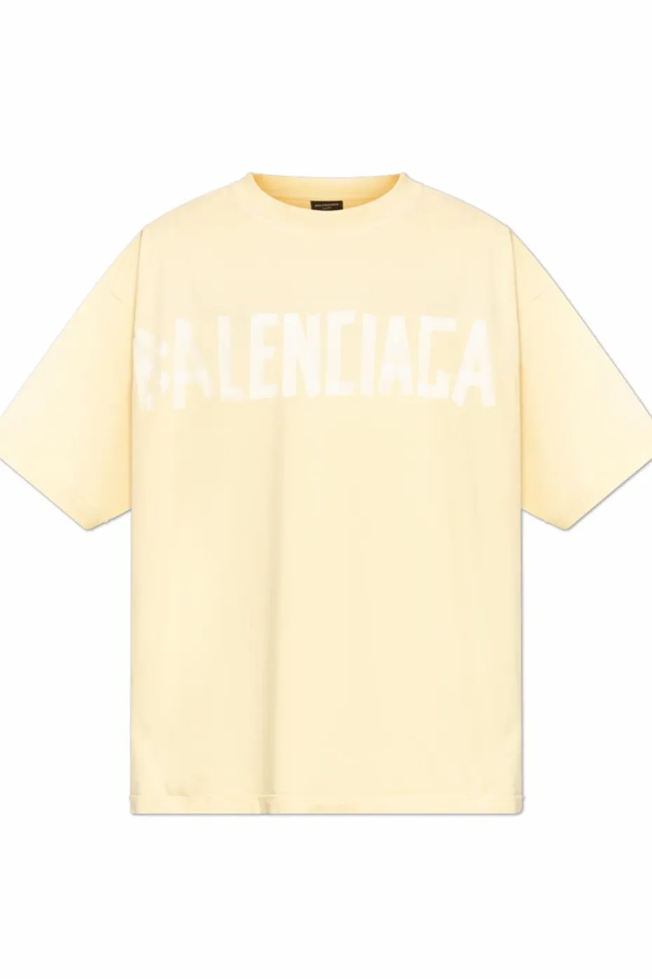 Balenciaga YELLOW T-shirt with logo