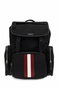 Bally BLACK Backpack with logo patch