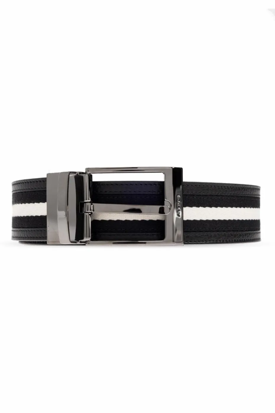 Bally BLACK Belt finished with fabric