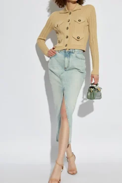 Balmain beige Cardigan with pockets