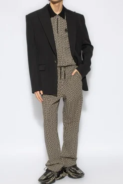 Balmain beige Cotton trousers