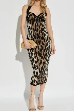 Balmain beige Dress with lurex thread