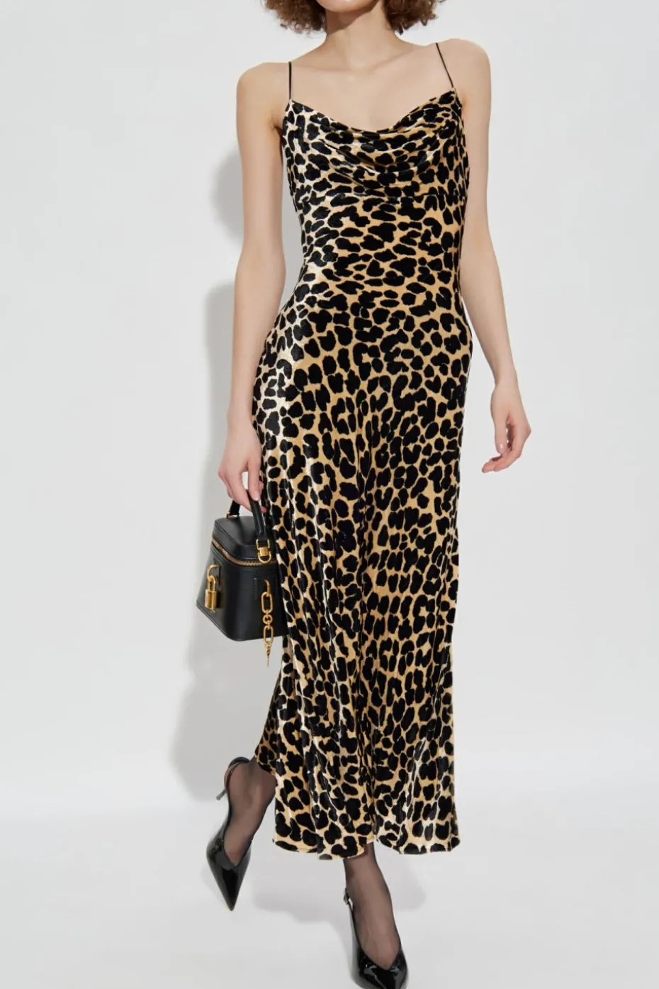 Balmain beige Dress with animal print