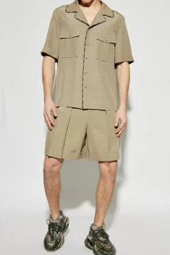 Balmain beige Pleated Shorts