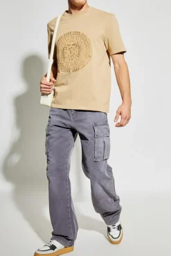 Balmain beige T-shirt with logo